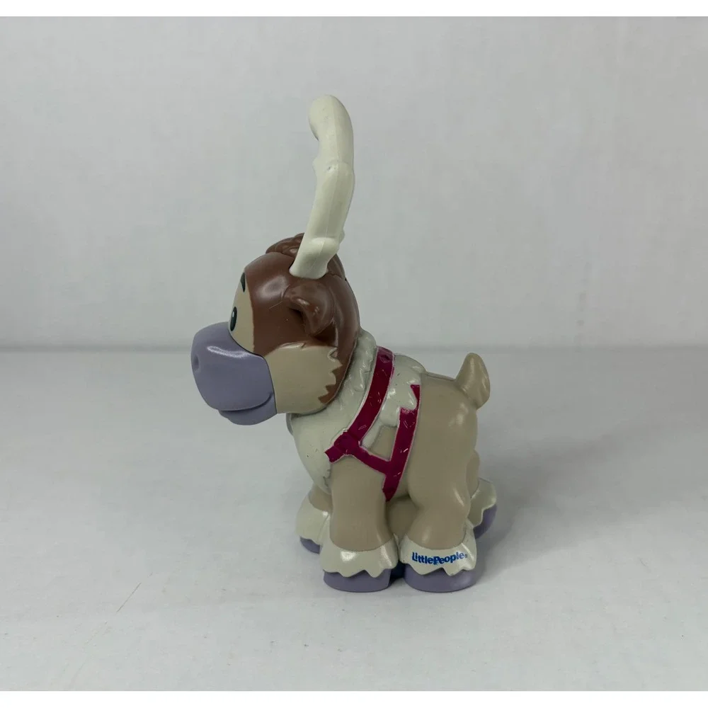 Fisher Price Little People Disney Frozen Sven Reindeer Figure GGV30 Brown Purple